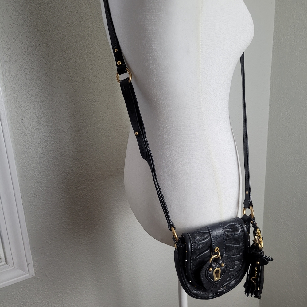 Juicy Couture Black Crossbody Bag with Gold Accents - Picture 5 of 13